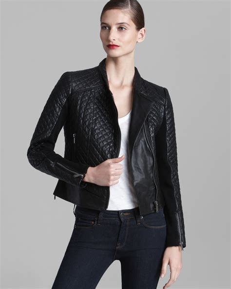 manteaux michael kors femme|michael kors leather jacket.